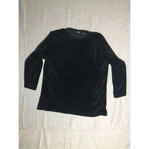 Womens Newport News Sweater Size Large Velvet Feel Top Casual Formal Warm